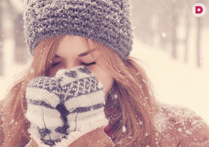 Тренды зимы: вязаные варежки